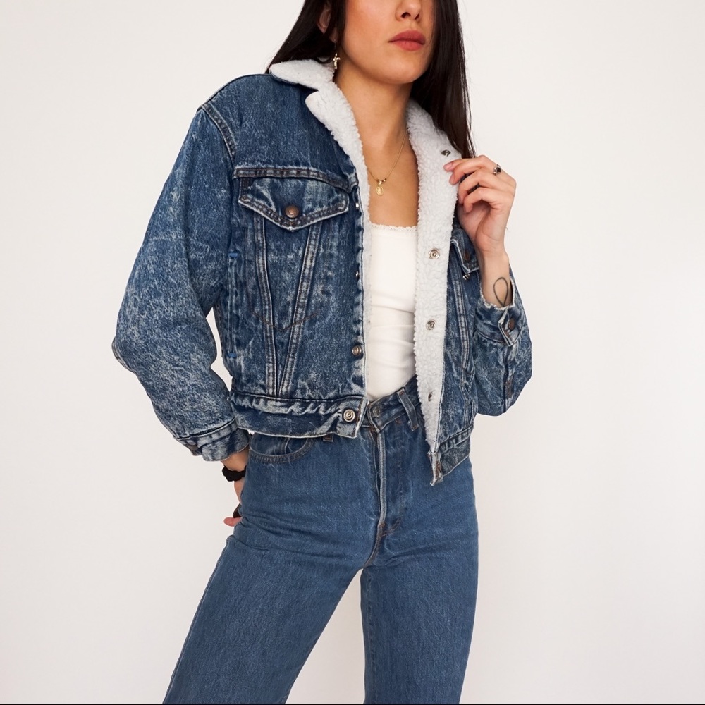Vintage Levi’s Sherpa Jean Jacket!